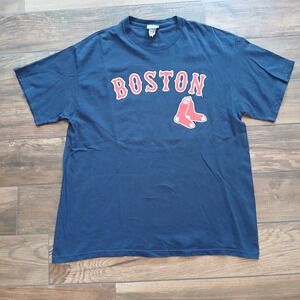 Boston Red‎ Sox Shirt Mens Extra Large Blue Victorino #18 Genuine Merchandise